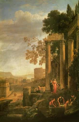 Landscape, the Burial of Saint Serapia